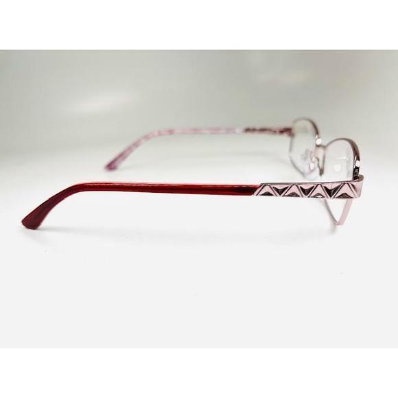 New Roberto Steffani RSS-07 Col.30 Rose Gold & Red Eyeglasses 53/16/135 - Picture 4 of 5
